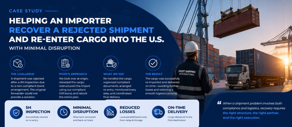 Recovering a Rejected Shipment with Minimal Disruption