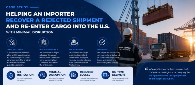 Recovering a Rejected Shipment with Minimal Disruption