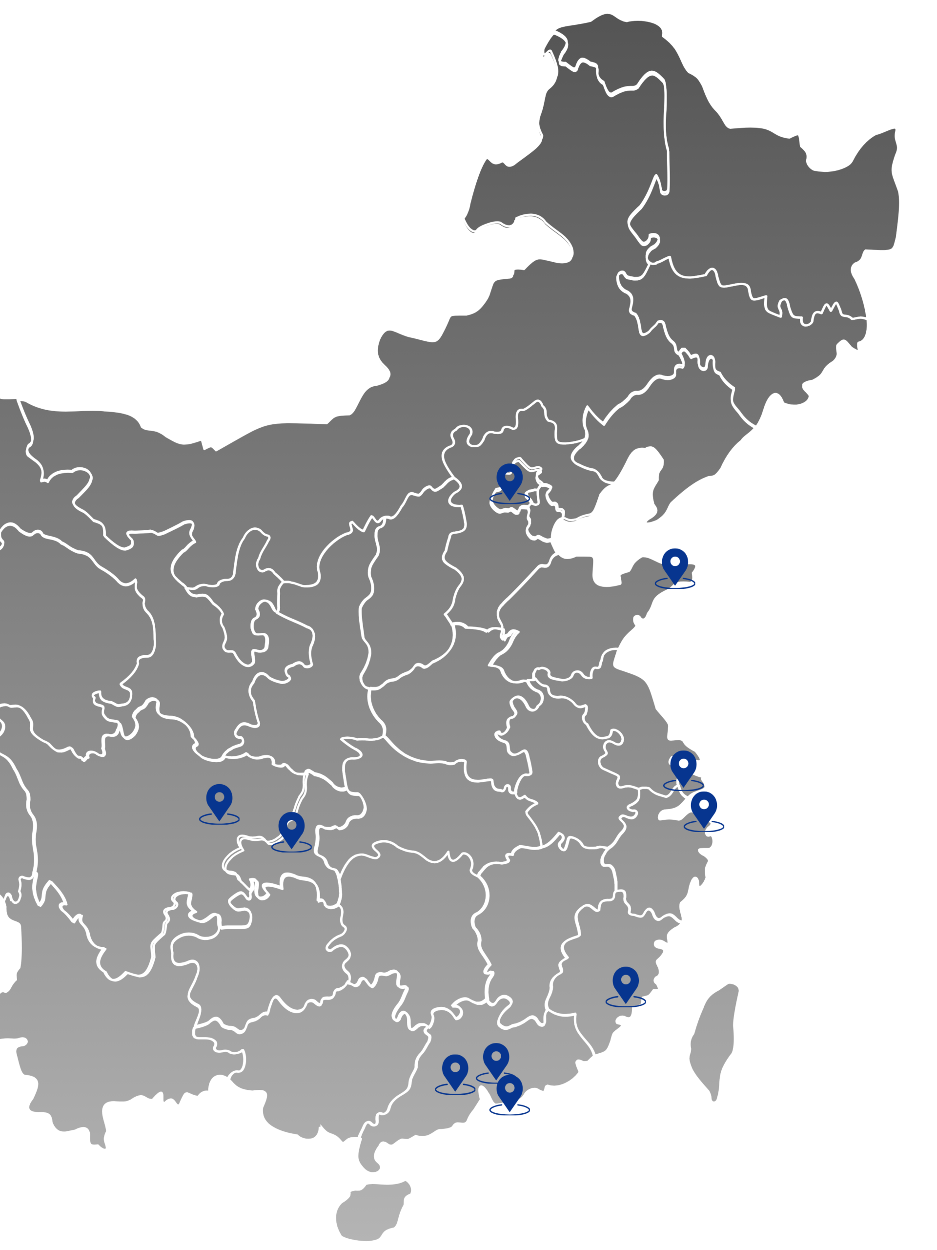Air freight origin gateways across China and Asia